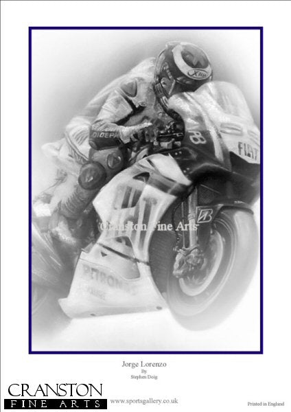 Jorge Lorenzo by Stephen Doig.