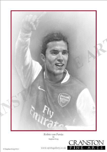 Robin van Persie by Stephen Doig.