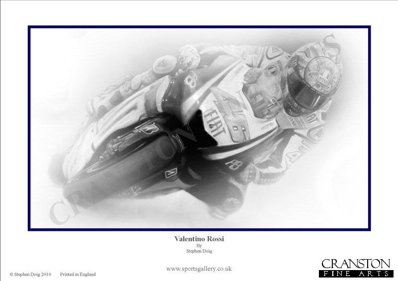 Valentino Rossi by Stephen Doig.