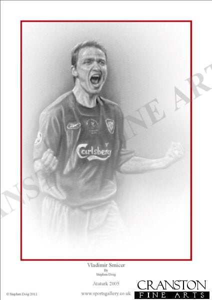 Vladimir Smicer - Liverpool - Champions League Final 2005 by Stephen Doig.