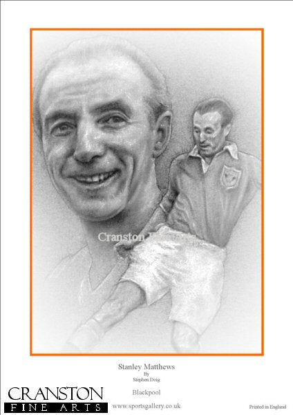 Stanley Matthews - Blackpool by Stephen Doig.