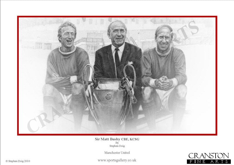 Sir Matt Busby CBE, KCSG by Stephen Doig.