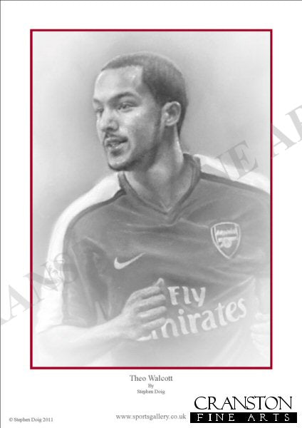 Theo Walcott - Arsenal by Stephen Doig.