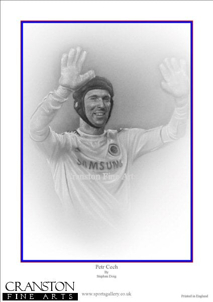 Petr Cech - Chelsea by Stephen Doig.