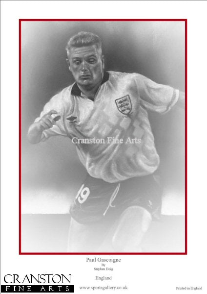 Paul Gascoigne - England by Stephen Doig.