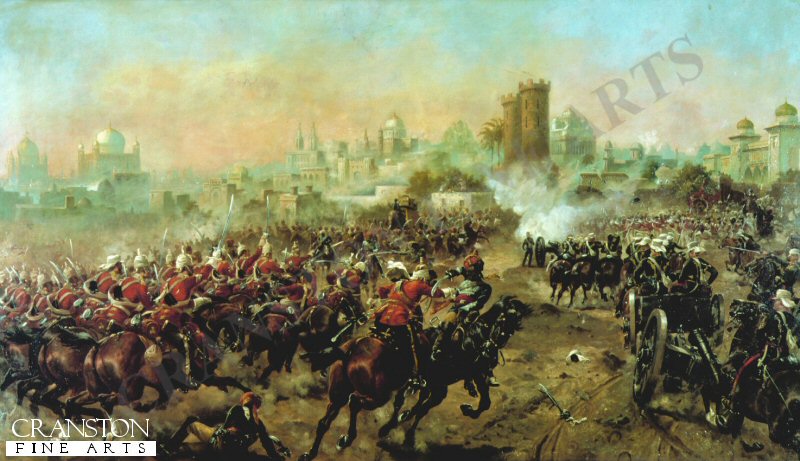 Charge of the Queens Bays by Harry Payne.