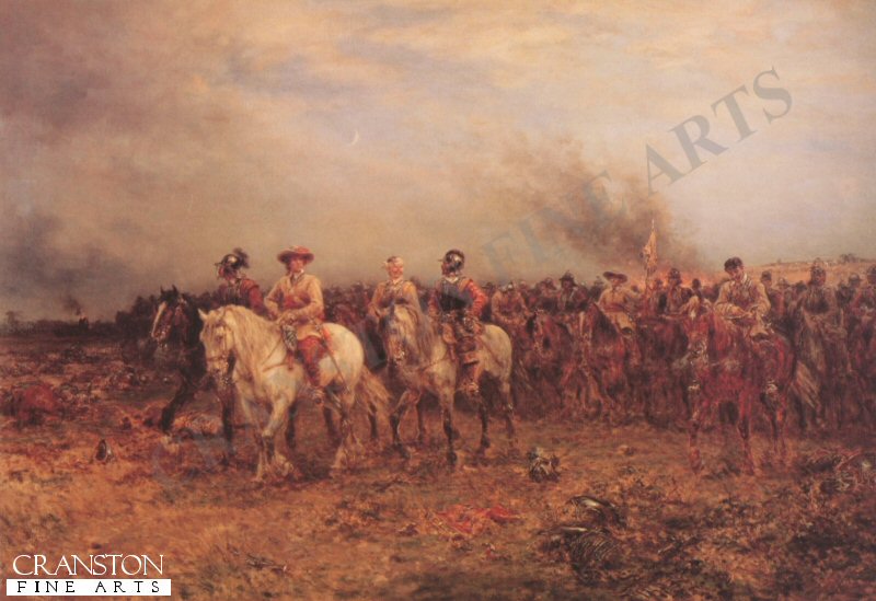 Oliver Cromwell after the Battle of Marston Moor by Ernest Crofts. (B)