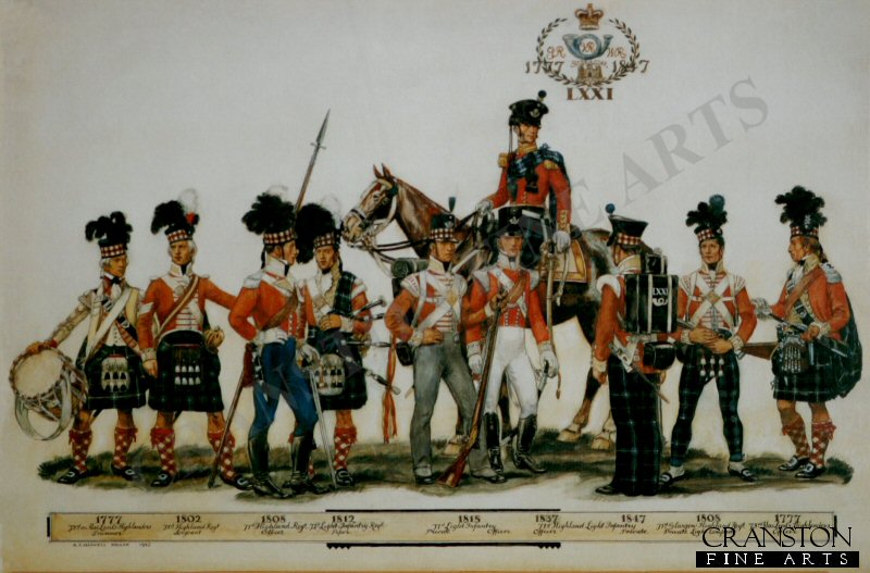 Uniforms of the 71st Light Infantry by Haswell Miller.