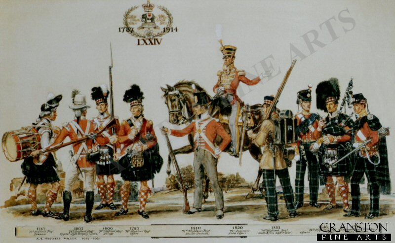 Uniforms of the 74th Highland Regiment by Haswell Miller.