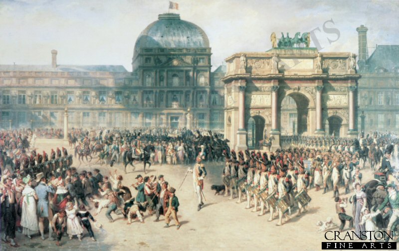 Un Jour de Revue sons L Empire en 1810 by H Bellange (B)