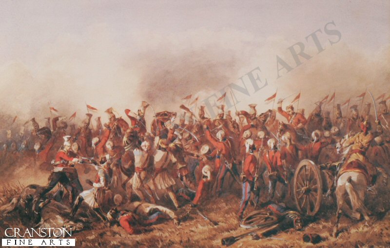 The Death of Cornet Bigoe, during the Battle of Aliwal, by Orlando Norie.