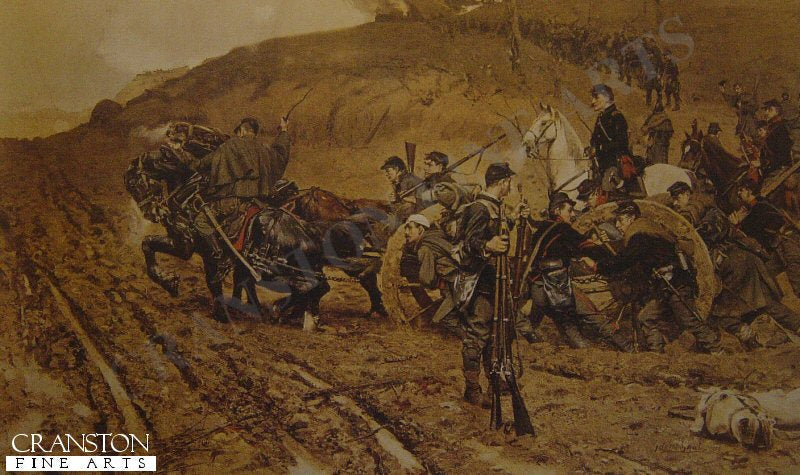 Bringing Up the Guns by Gilbert Gaul (B)