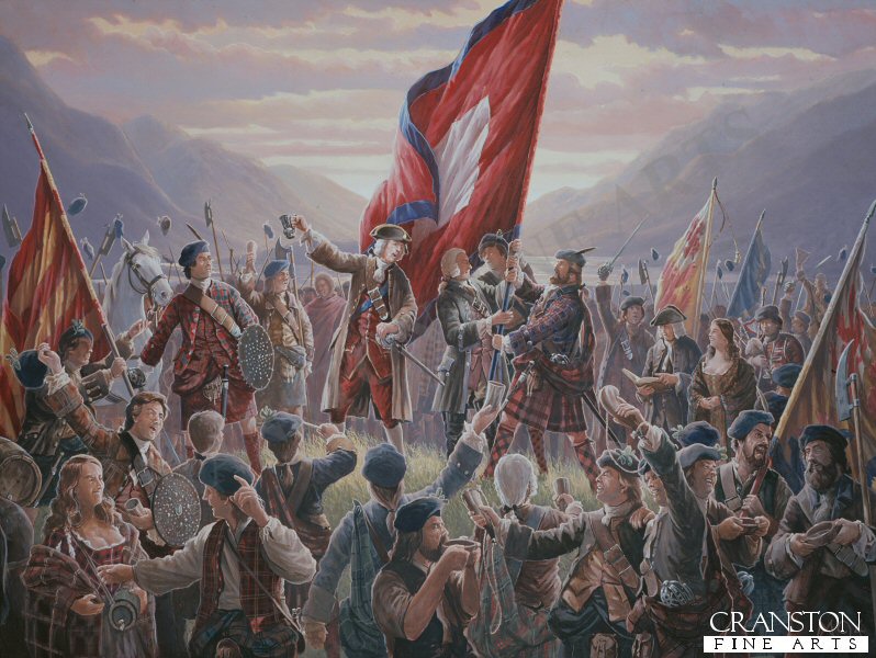 Raising the Standard at Glenfinnan, by Mark Churms.