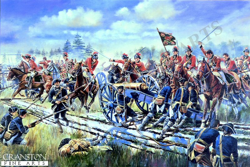The Charge of the 15th Light Dragoons at Emsdorf by David Rowlands.