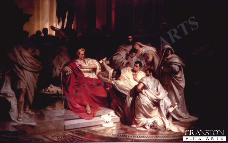 Murder of Caesar by Karl Theodore van Piloty (B)