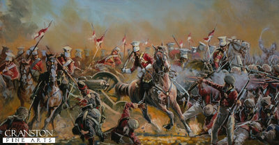 Charge of the 16th Lancers at the Battle of Aliwal by Mark Churms.