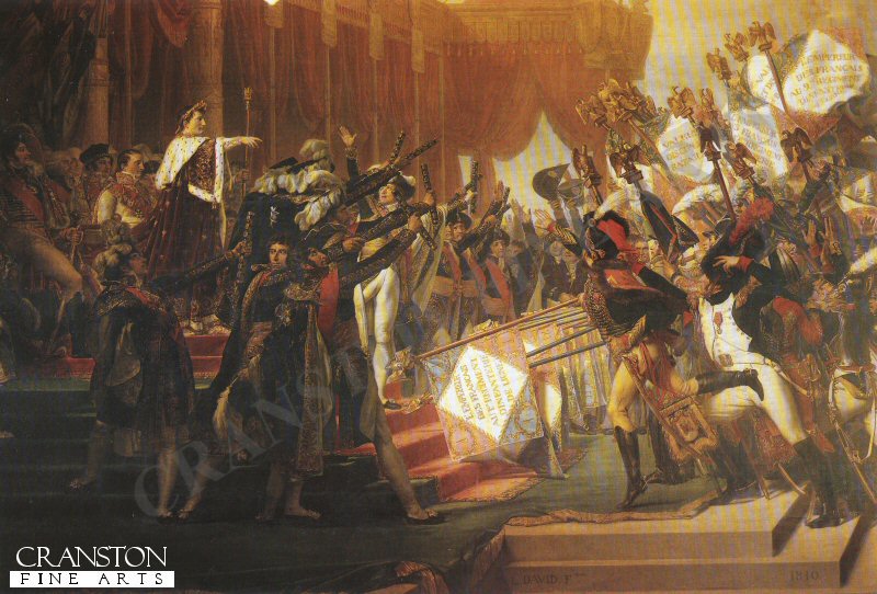 Distribution of the Eagles by Jacques Louis David (B)