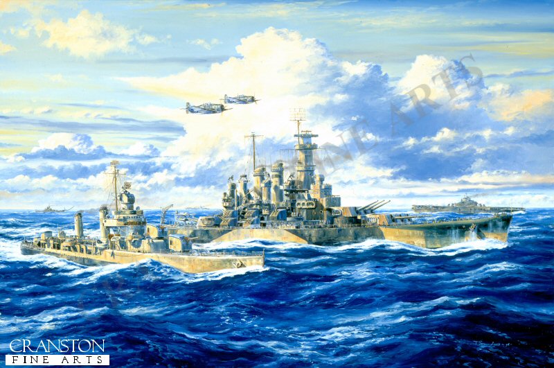 USS North Carolina, Saipan Bound by Anthony Saunders