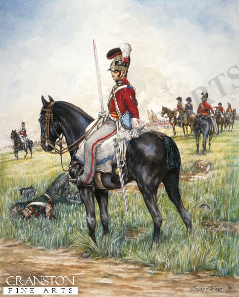 2nd Life Guards, Waterloo 18th June 1815 by Brian Palmer.