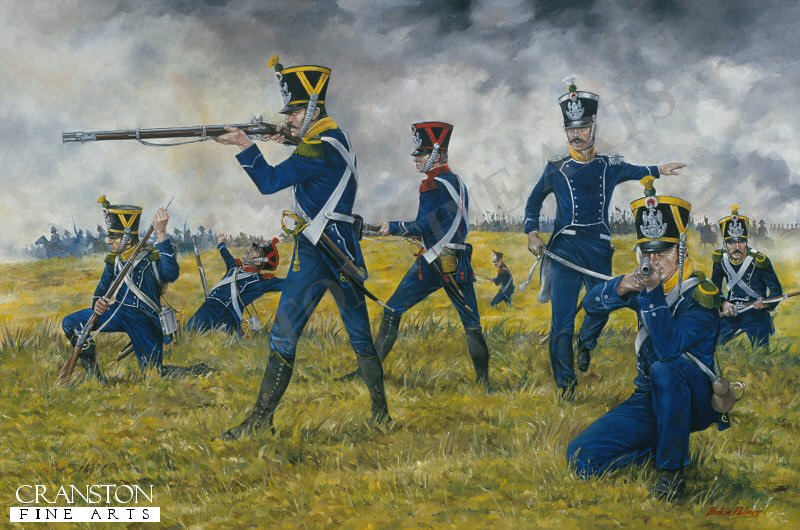 1st Regiment French Light Infantry at Waterloo by Brian Palmer.