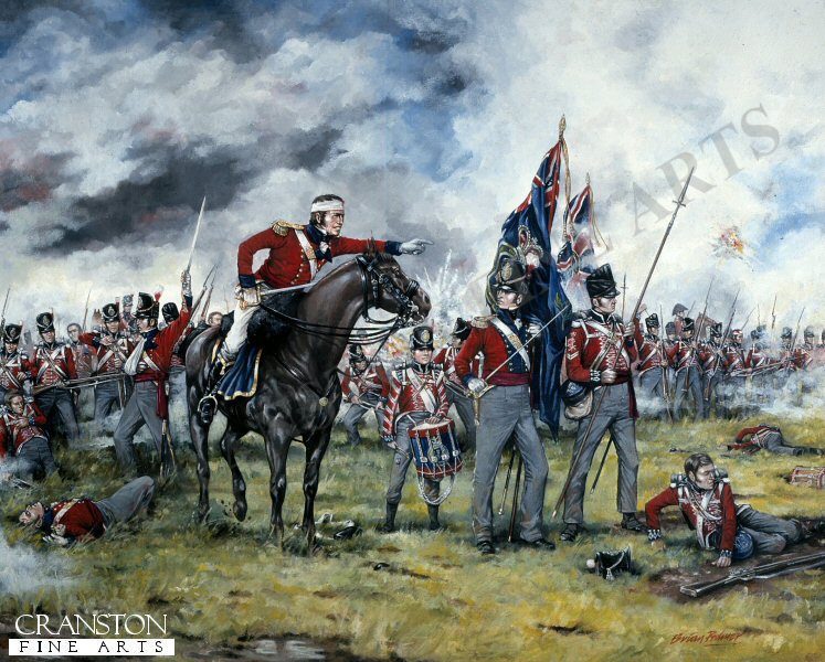 Royal Scots at Waterloo by Brian Palmer.