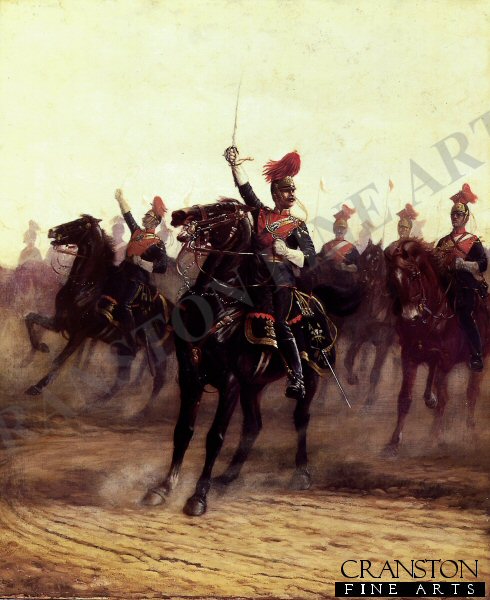 Halt of the 12th Lancers by Ernest Crofts (B)
