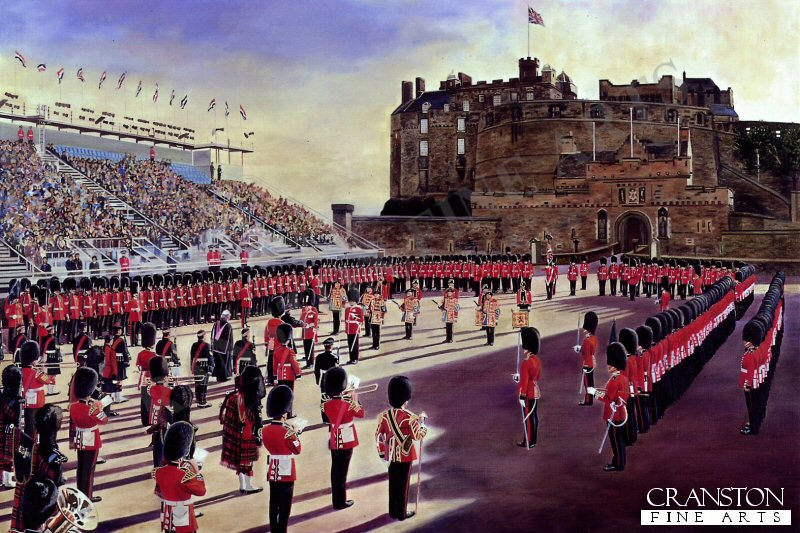 2nd Battalion Scots Guards at Edinburgh Castle by David Rowlands.