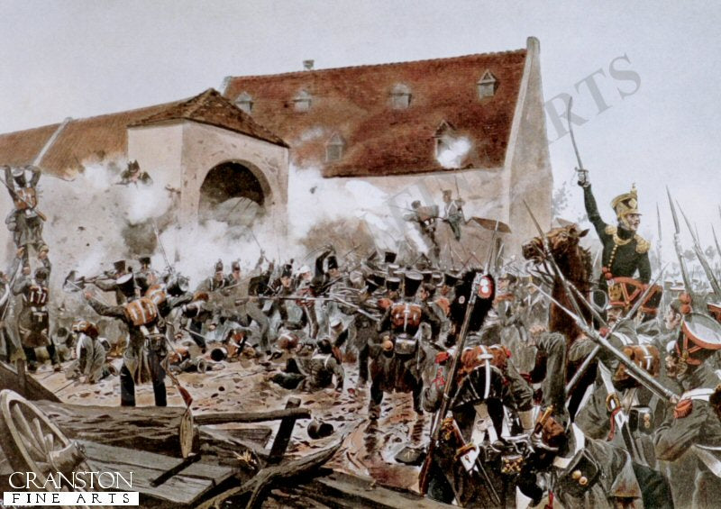 The Storming of La Haye Saint by Richard Knotel.
