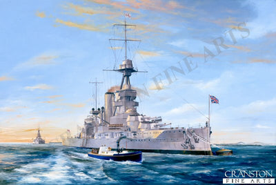 HMS Iron Duke at Weymouth Bay 1927 by Randall Wilson.