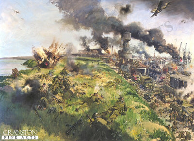 The Defence of Calaise by Terence Cuneo.