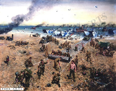 Sword Beach by Terence Cuneo.