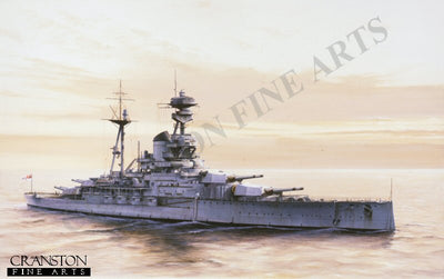 HMS Ramillies by Ivan Berryman