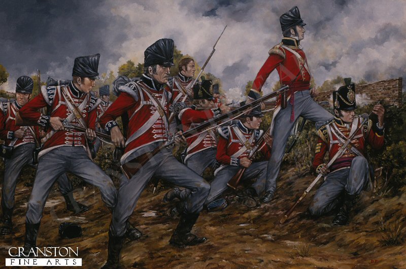 1st Regiment of Foot Guards at Waterloo by Brian Palmer.