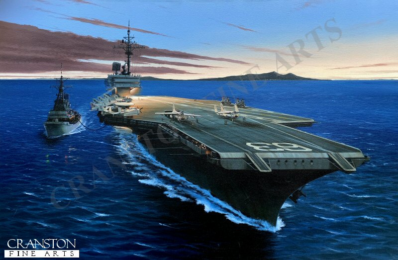 USS Kitty Hawk by Ivan Berryman. (B)