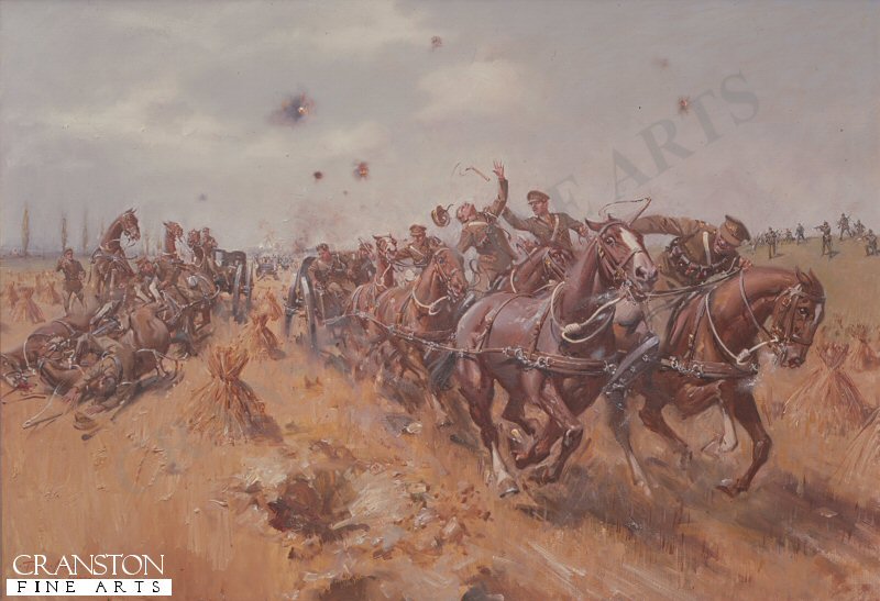 Saving the Guns at Le Cateau by Terence Cuneo.
