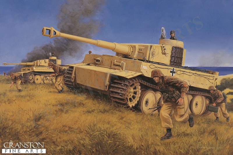 Strike For Gela, Sicily, 11th June 1943 by David Pentland. (E)