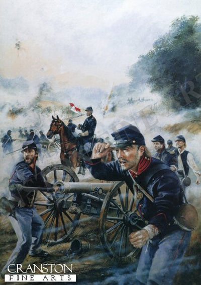 Union Artillery at the Battle of Malvern Hill., July 1862 by Chris Collingwood.