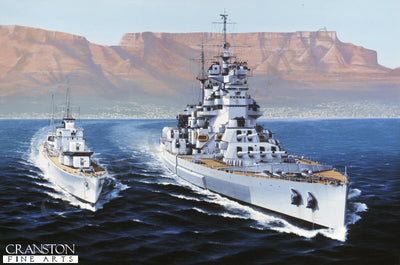 HMS Howe by Ivan Berryman.