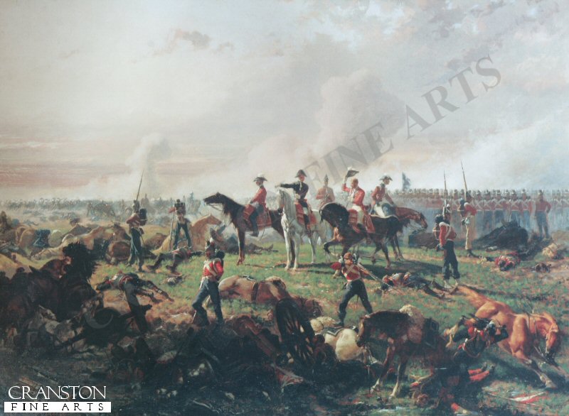 The Battle of Waterloo by Auguste Doviane.