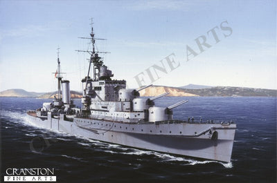 HMS Euryalus by Ivan Berryman.