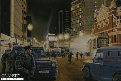 Business as Usual, Glengall St, Belfast, December 1991 by David Pentland.