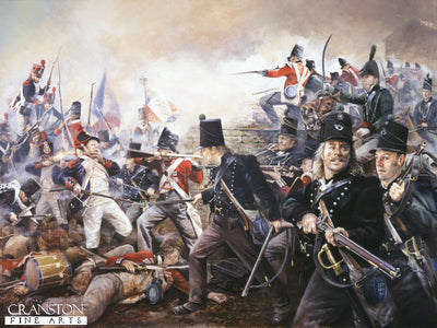 The Defence of La Haye-Sainte, 18th June 1815 by Chris Collingwood.