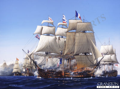 Trafalgar- The Destruction of The Bucentaure by Ivan Berryman.