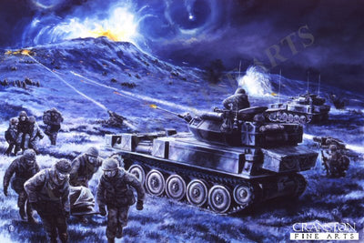 Battle for Wireless Ridge, Falklands, 13th June 1982 by David Pentland.