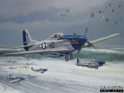 Dogfight over Asch, Belgium, 09.20 a.m., New Years Day, 1st January 1945 by David Pentland. (B)