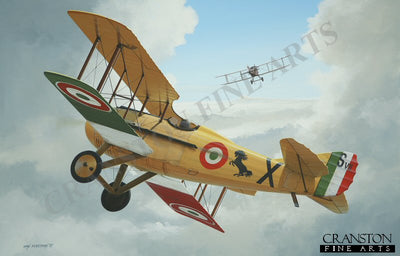Maggiore Francesco Baracca - Spad S.VII by Ivan Berryman. (B)