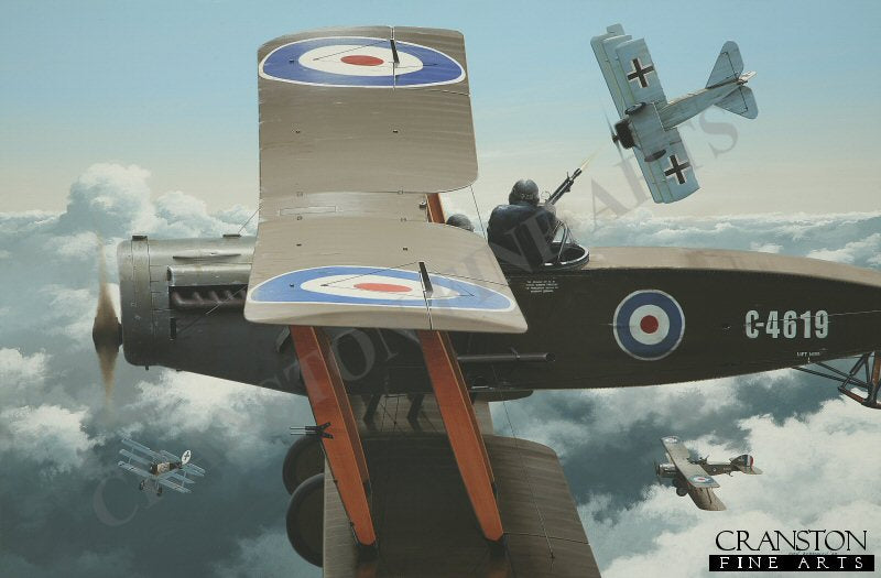 Deadly Partnership - Captain W E Staton and Lieutenant John R Gordon, Bristol F.2b by Ivan Berryman.
