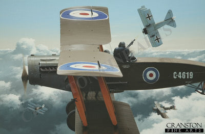 Deadly Partnership - Captain W E Staton and Lieutenant John R Gordon, Bristol F.2b by Ivan Berryman.