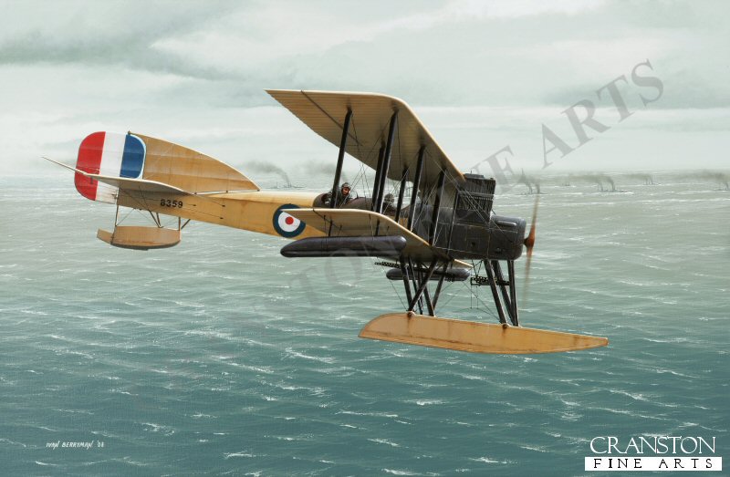 Flight Lieutenant Rutland and Assistant Paymaster Trewin Locate the German Fleet at Jutland, 31st May, 1916 by Ivan Berryman.