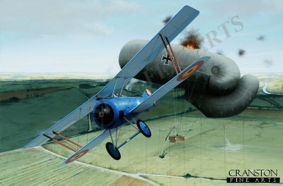 Sous-Lieutenant Willy Coppens - Roasting A Sausage by Ivan Berryman.